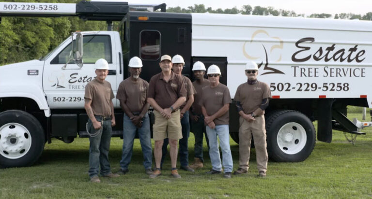Estate Tree Service team standing with their truck